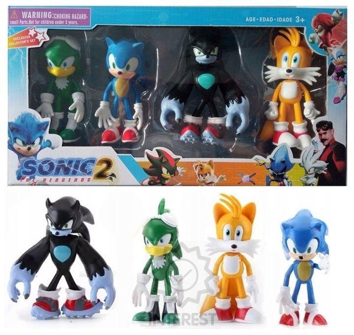Sonic Figurky - Super Sada 4 ks figurek Werehog XL - (K134399).