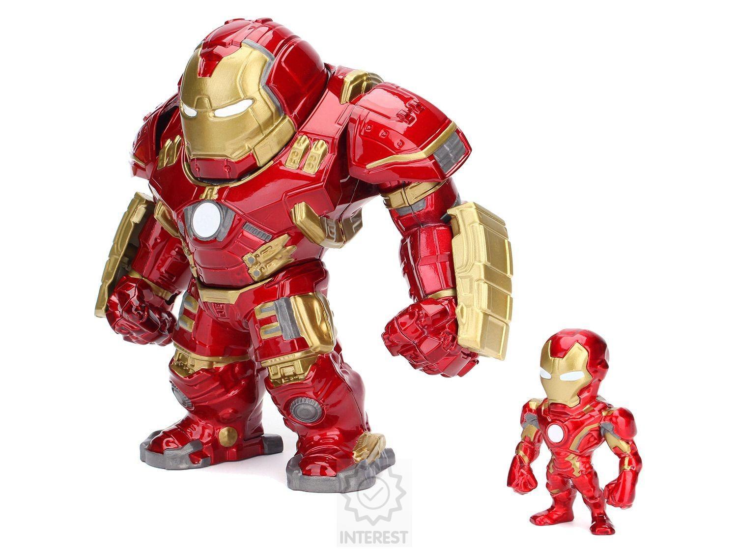 MARVEL - Kovový Iron Man - Hulkbuster - Figurka 25 a 5 cm 2v1 - K72005