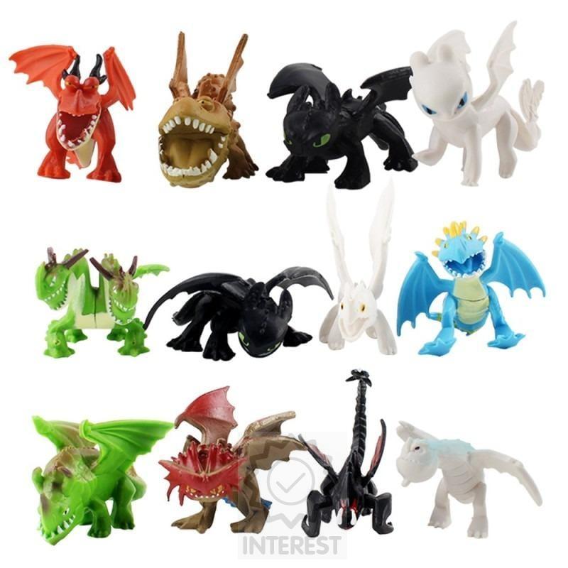 FIGURKY JAK VYCVIČIT DRAKA - DRACI 12 KS - (K72233)