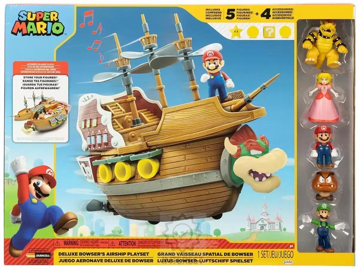 SUPER MARIO BROS - Vzducholoď s figurkami a zvuky.