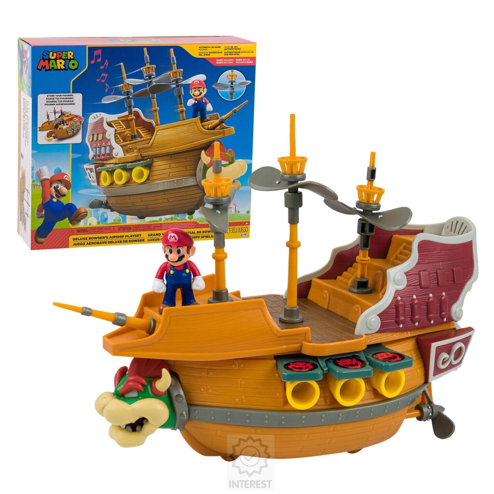 SUPER MARIO BROS - Vzducholoď se zvukem a figurkou.