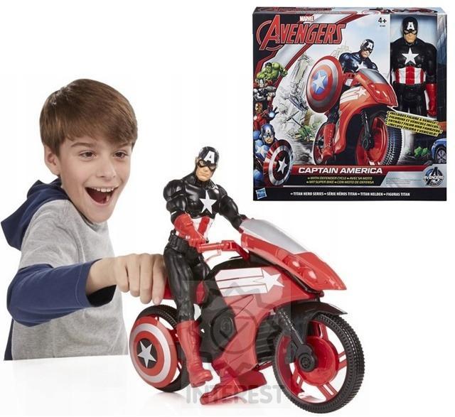 Kapitán Amerika Figurka 30 cm + motorka Defender Cycle Hasbro - K72221