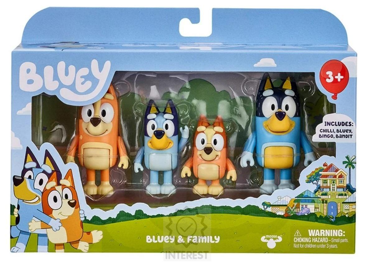 TM Toys Bluey Rodina sada 4 figurek.