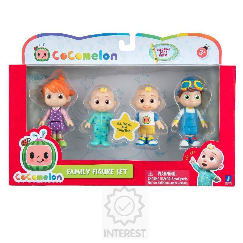 Cocomelon Rodina a přátelé sada 4 figurek - (K124259)