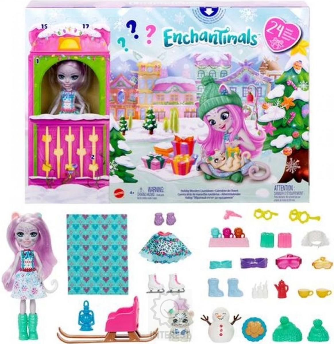 Adventní kalendář Enchantimals Christmas Wonder (s panenkou).