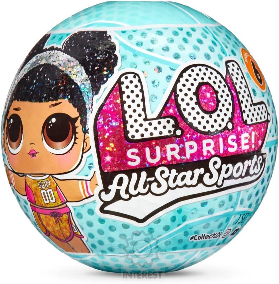 L.O.L. SURPRISE! SPORTOVNÍ HVĚZDY BASKETBALU TYRKYSOVÁ KOULE.