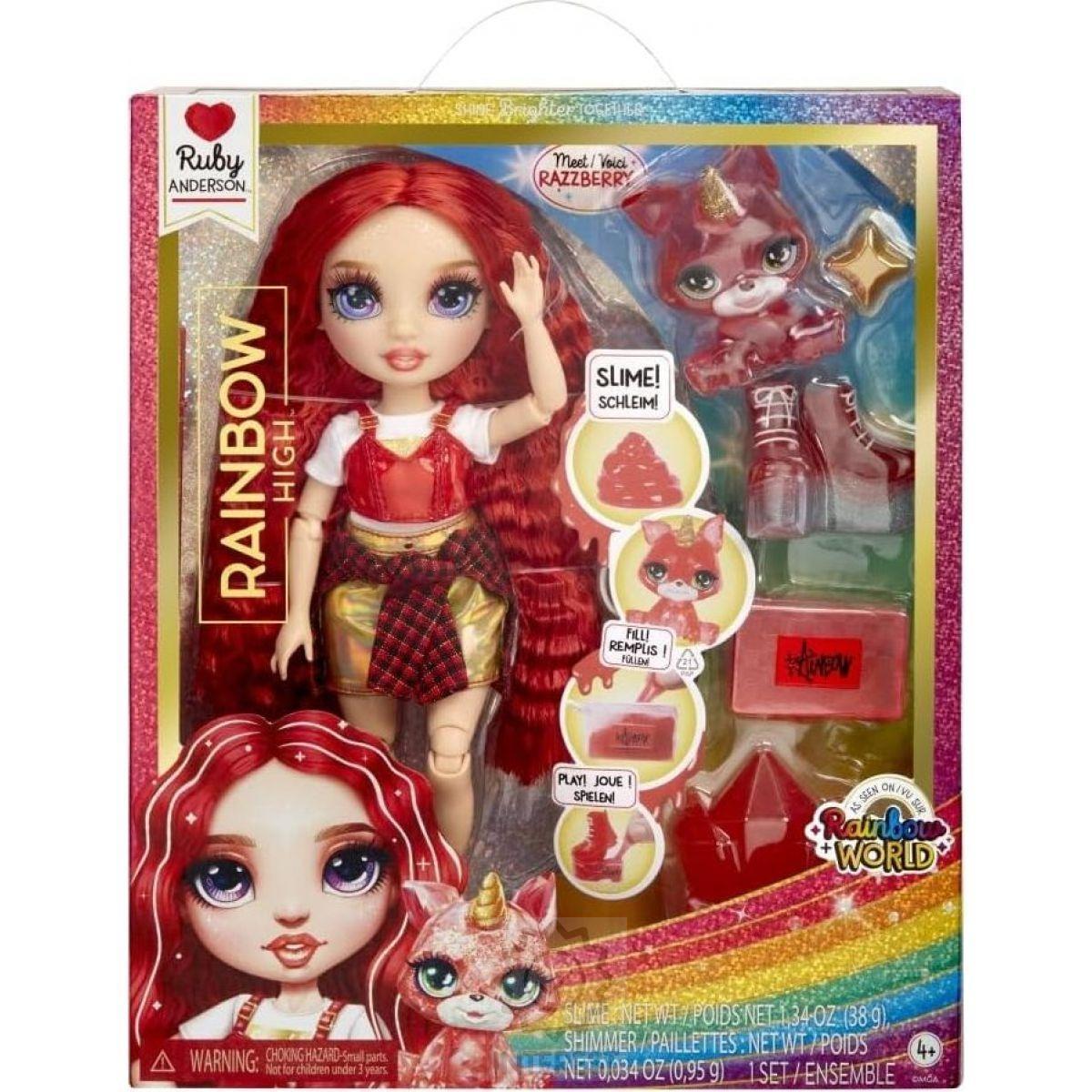 Rainbow High Fashion panenka se zvířátkem - Ruby Anderson