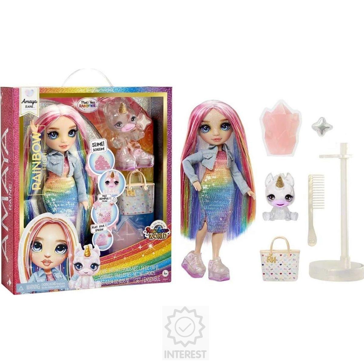 Rainbow High Fashion panenka se zvířátkem - Amaya Raine