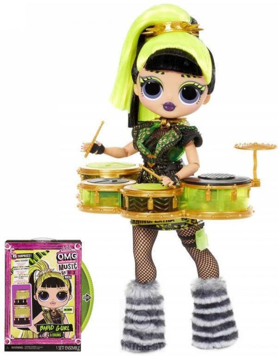 MGA LOL Surprise! OMG ReMix Rock Velká ségra Bhad Gurl s bubny