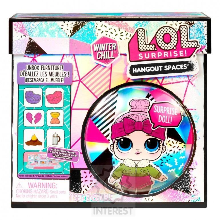 MGA L.O.L. Surprise! Zimní nábytek s krbem a panenkou Cozy Babe.