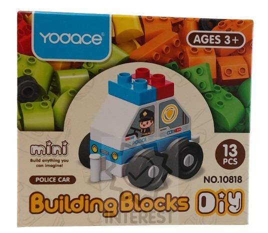 Dětská stavebnice Policie 13 dílků. DIY.