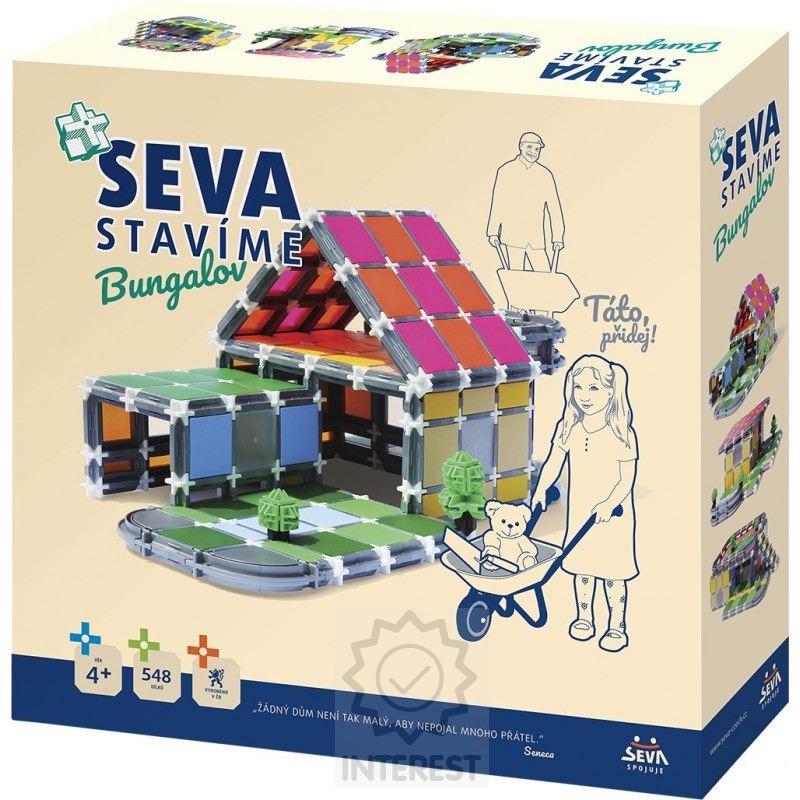Stavebnice Seva Stavíme Bungalov plast 548 dílků.
