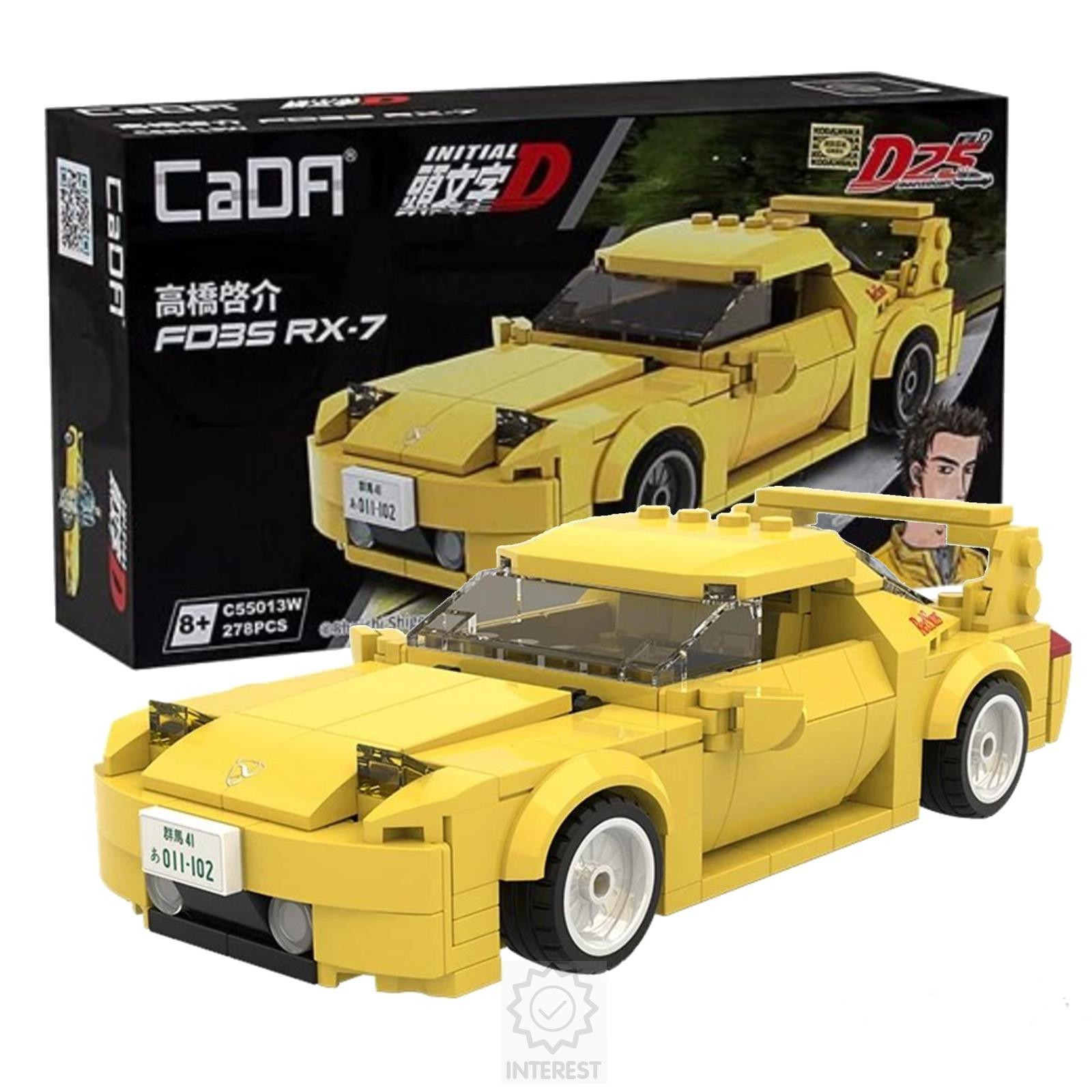 Stavebnice CaDa - závodní auto Mazda FD35 RX-7 278 dílků 18cm