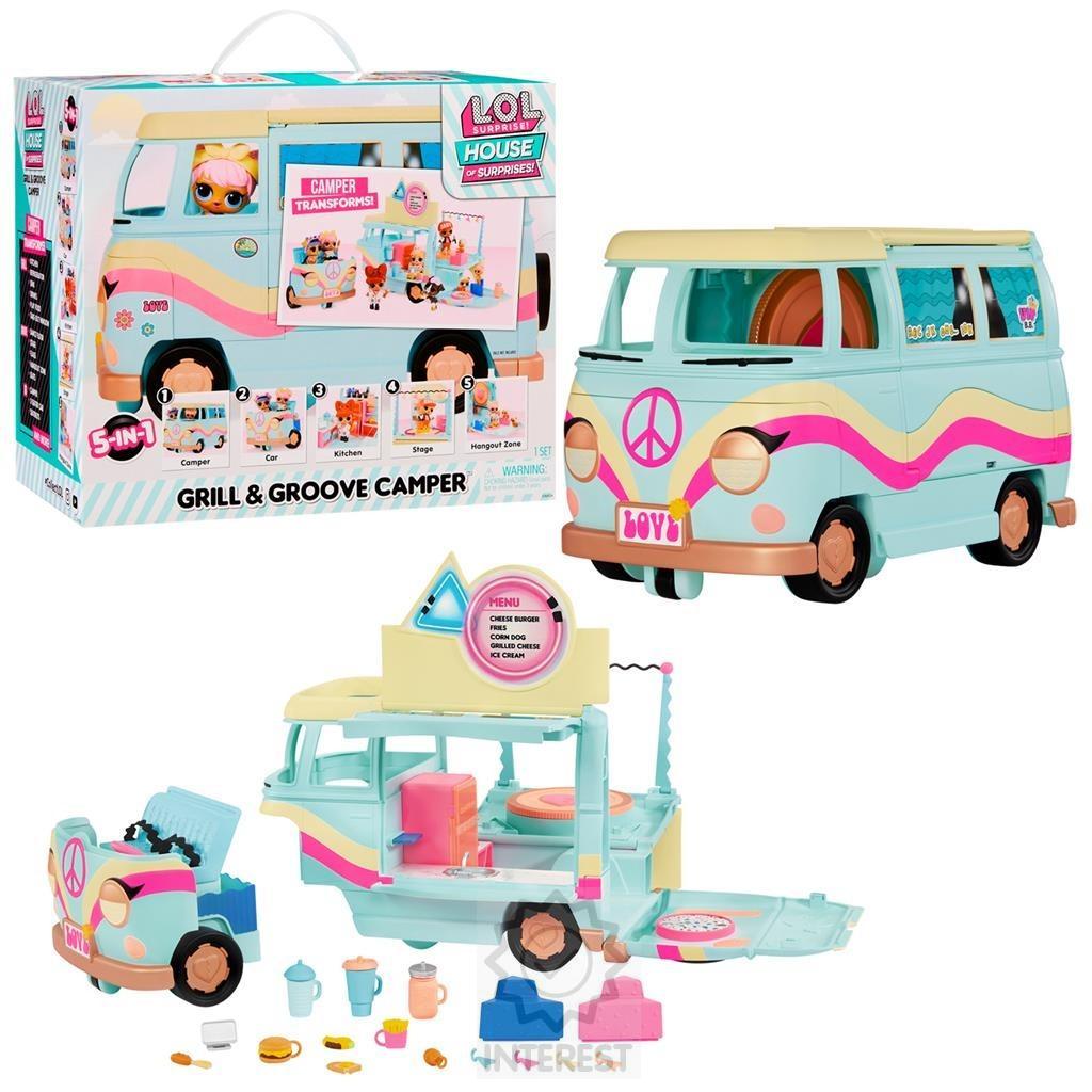 MGA LOL Surprise! Grill & Groove Karavan minibus 5 v 1