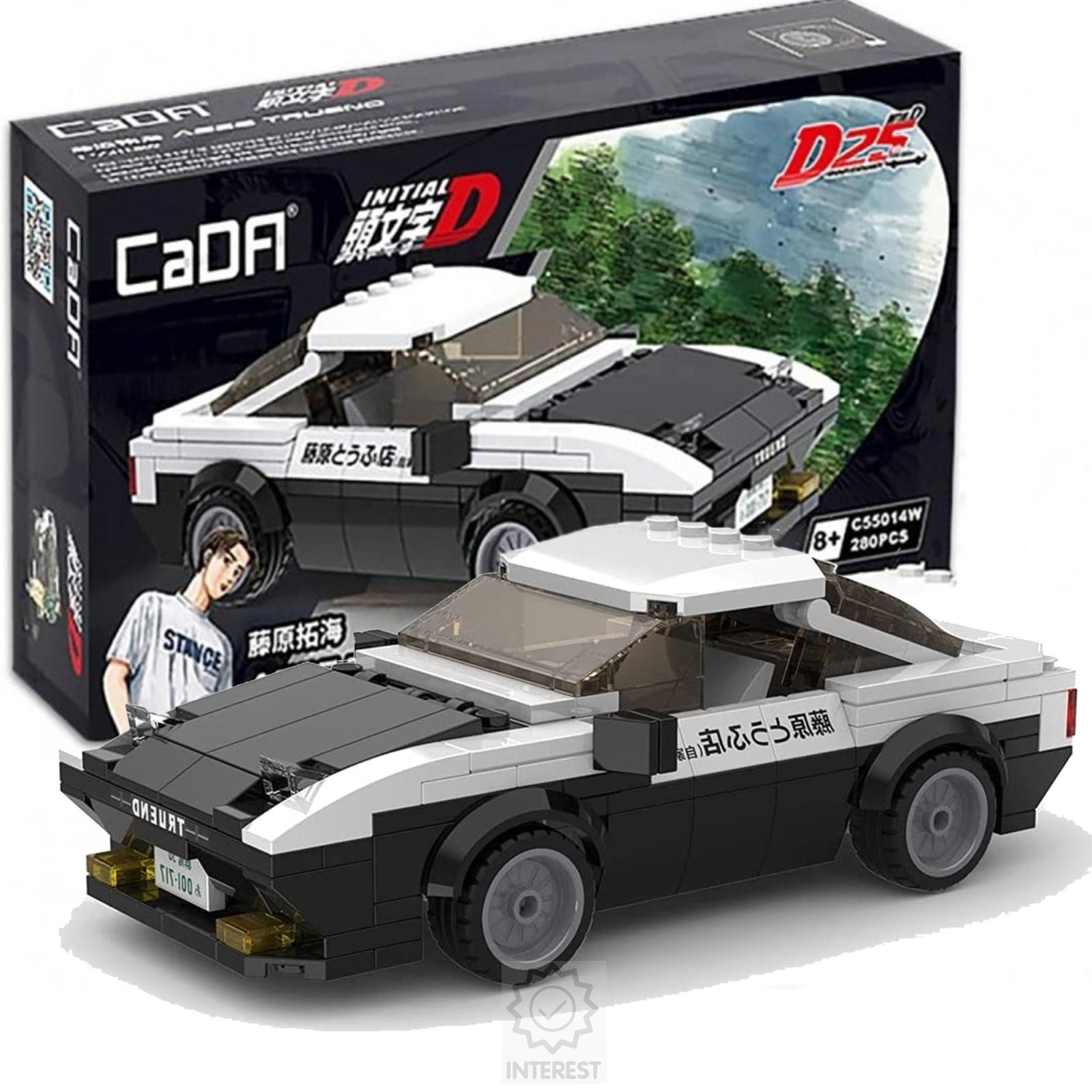 Stavebnice CaDa - Závodní vůz Auto Toyota AE86 Trueno 280 dílků 16cm.