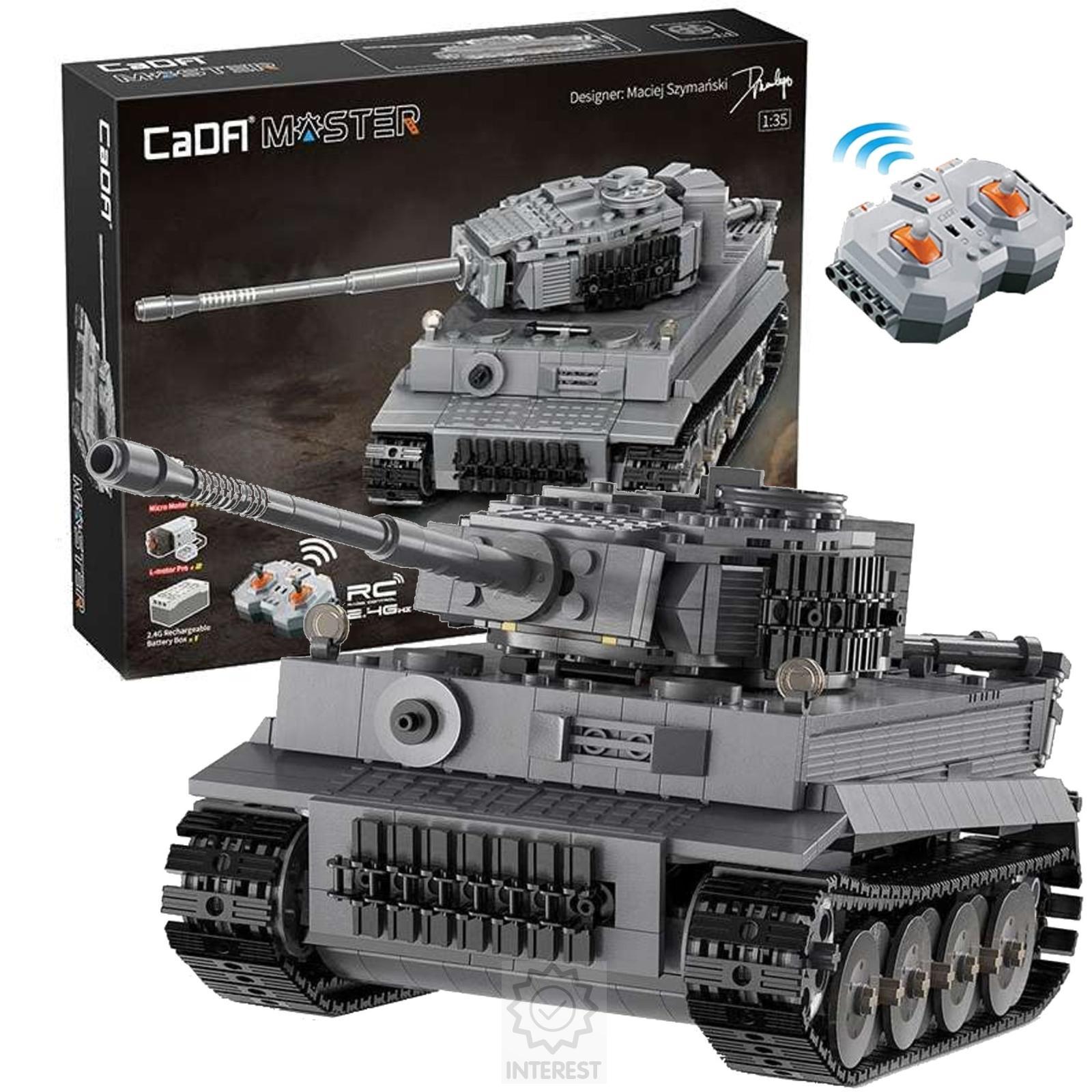 Stavebnice CaDa - tank Tiger R/C 925 dílků na dálkové ovládání.
