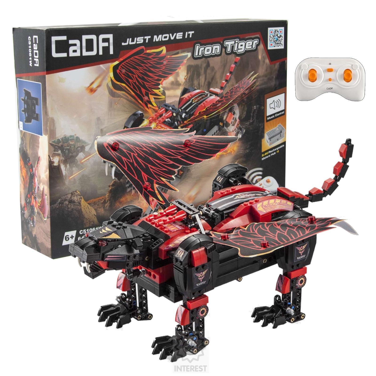 Stavebnice CADA Iron Tiger R/C na dálkové ovládání 646 dílků - (134454