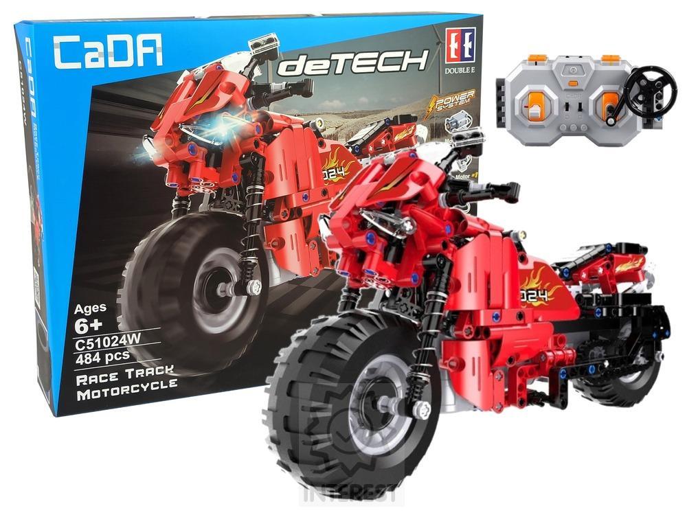 Stavebnice R/C CADA - Motorka 484 dílků na dálkové ovládání.
