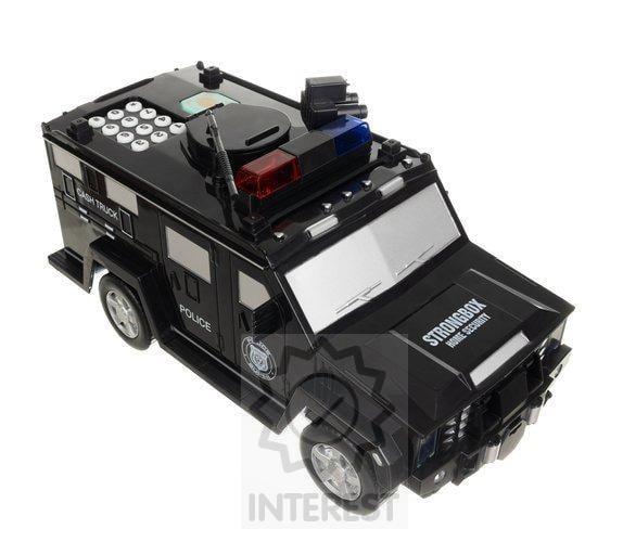 Pokladnička - trezor, policejní auto - (č. 115)