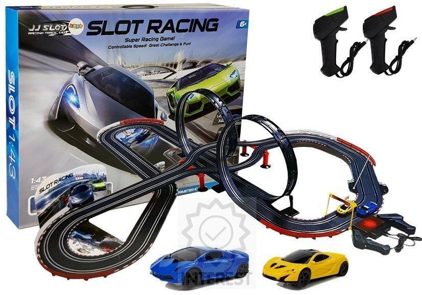 Obrovská závodní dráha 2 smyčky 1:43 Cars Pilot 1020 cm Sv - (K134324)