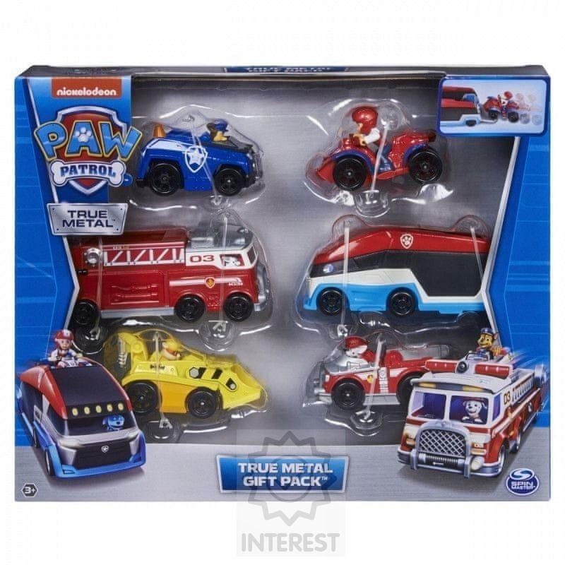 Spin Master Paw Patrol True Metal sada minivozidel 6 ks.