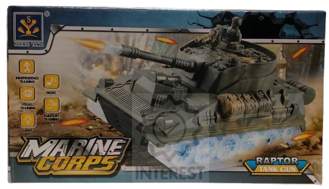 Tank RAPTOR na baterie 20 cm + světelné a zvukové efekty.