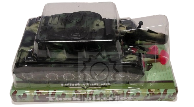 Vojenský tank na střelné šipky s přísavkou.