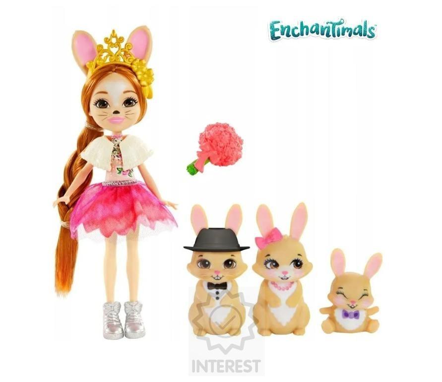 Enchantimals Royal Brystal Rodinka zajíčků.