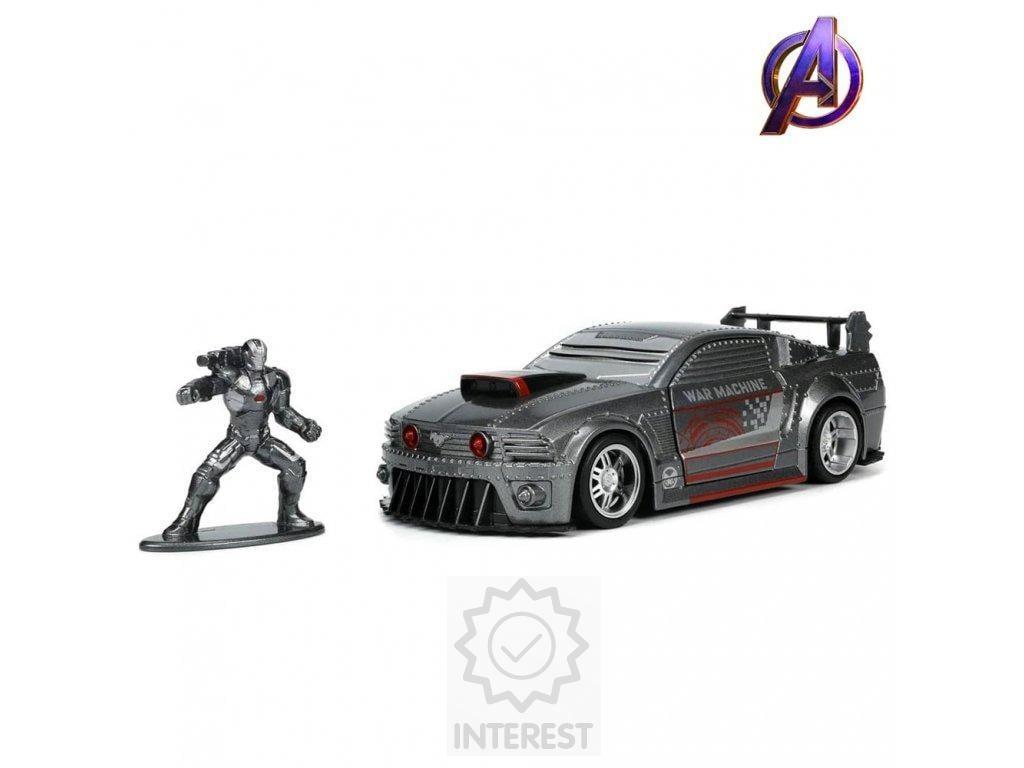 Jada Ford USA Mustang Coupe 2006 s figurkou War Machine.
