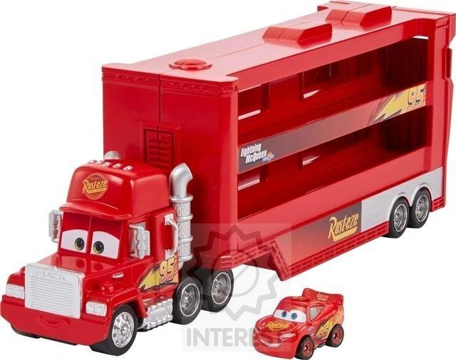 Mattel Cars Mini transportér Mack nákladní kamión a Blesk McQueen.