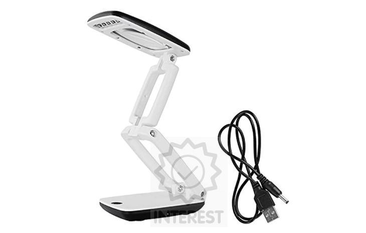 Skládací lupa HD - 9 x led diody. Zvětšení objektivu: 3 x - barva černá