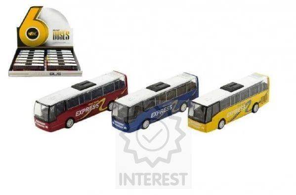 Autobus EXPRESS na zpětné natažení v barevných variantách - (č. 251)