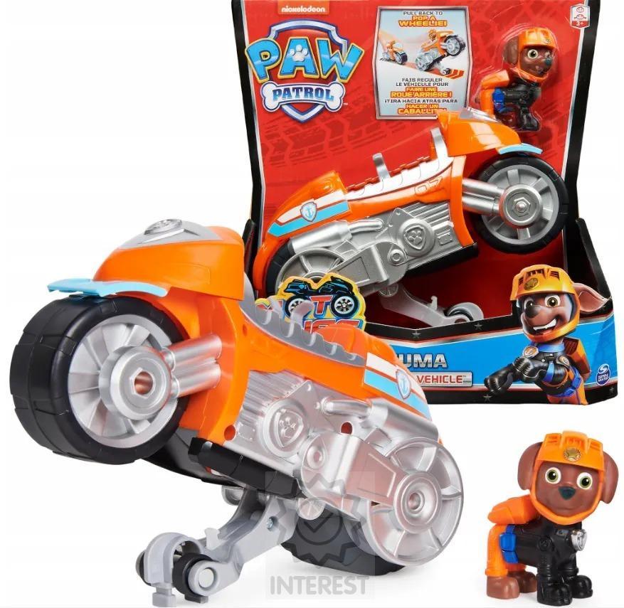 PAW Patrol Motorcycle Zuma a luxusní motorové vozidlo Spin Master.