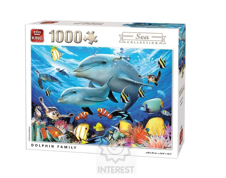Puzzle Rodina delfínů 1 000 dílků.