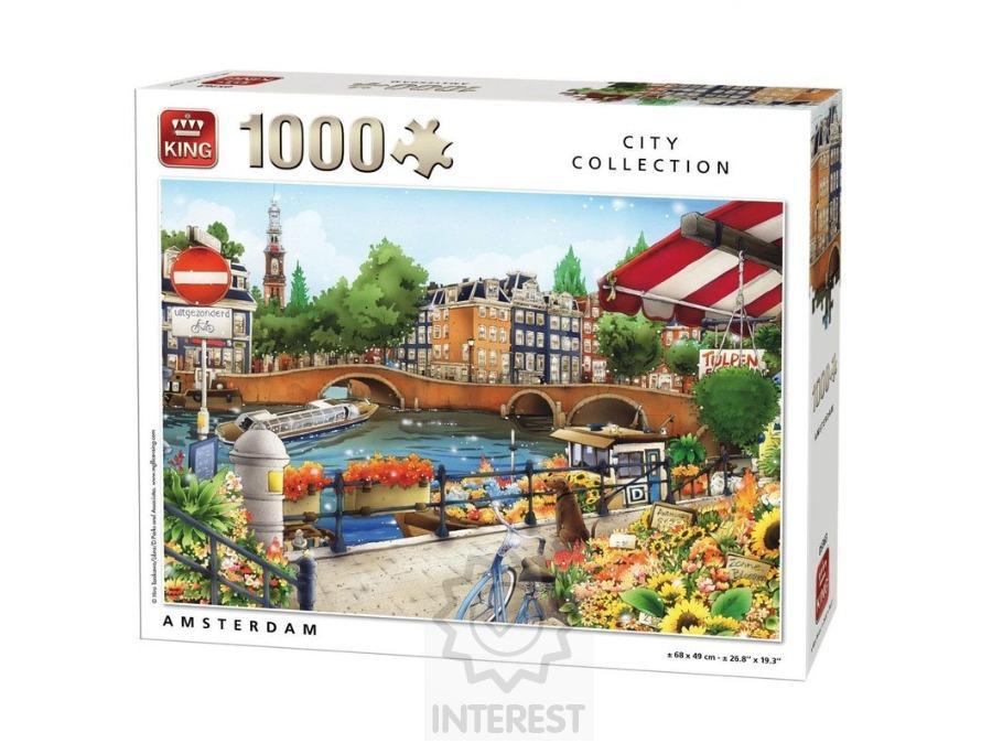 Puzzle Amsterdam 1 000 dílků.