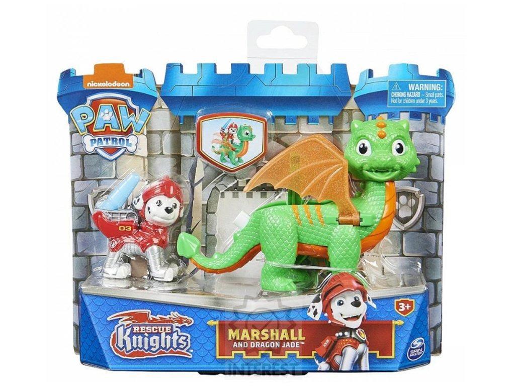Tlapková patrola rytíři figurky s drakem Marshal - (K72054)