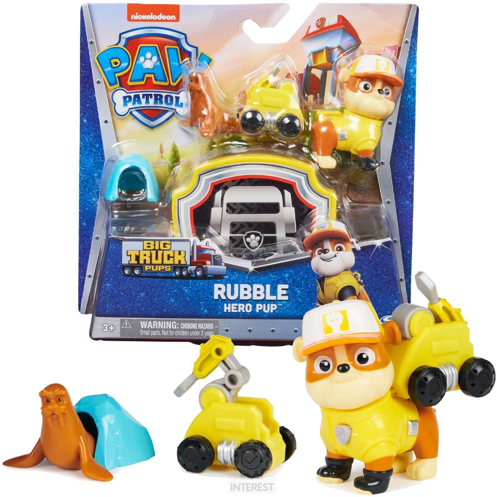 Tlapková Patrola big trucks figurky s doplňky - Rubble.