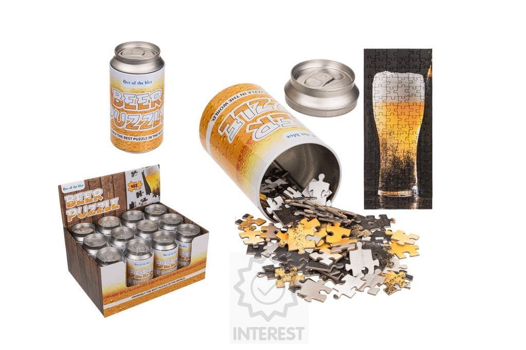 Puzzle Pivo v plechovce -102 ks - složte si vlastní pivo!