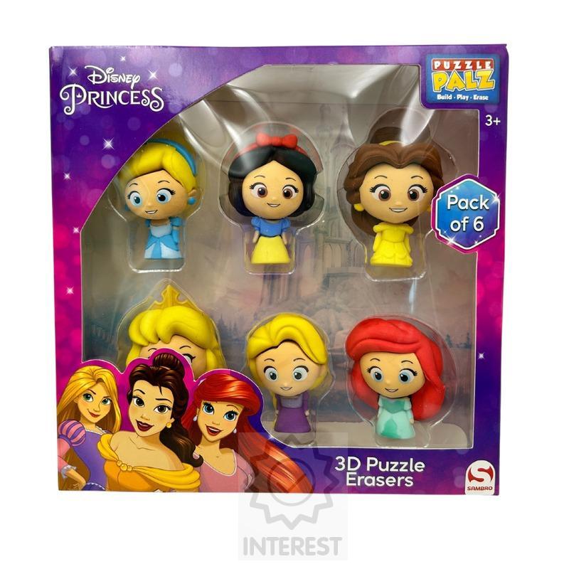 Disney 3D Puzzle a guma na gumování 2v1 - Princezny.