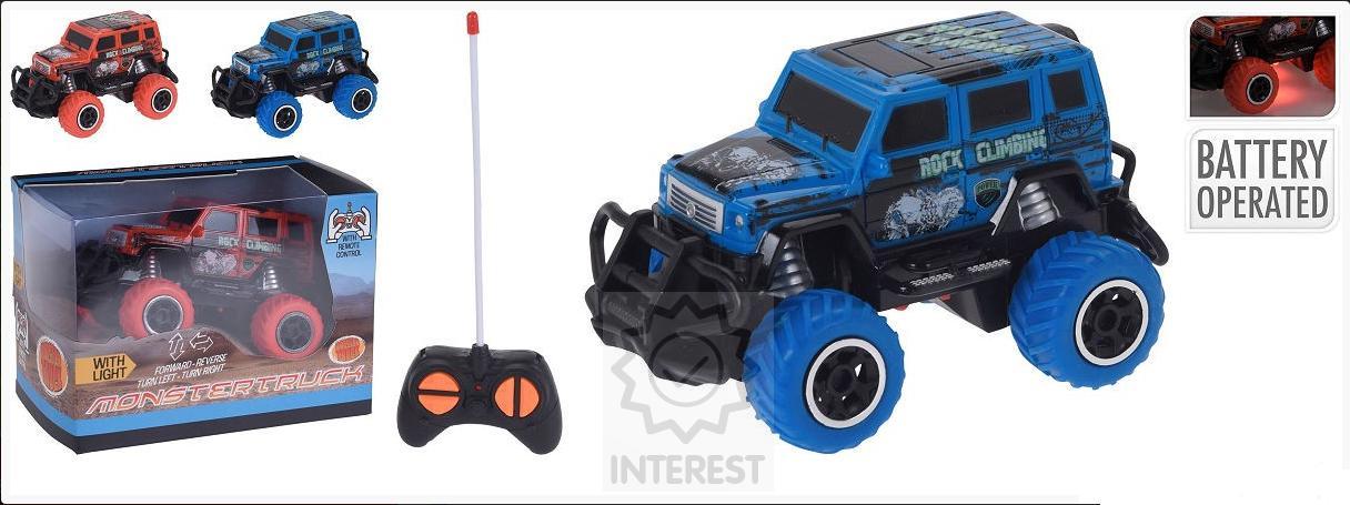 Terénní auto R/C MONSTER na dálkové ovládání - Modré - (K42047)