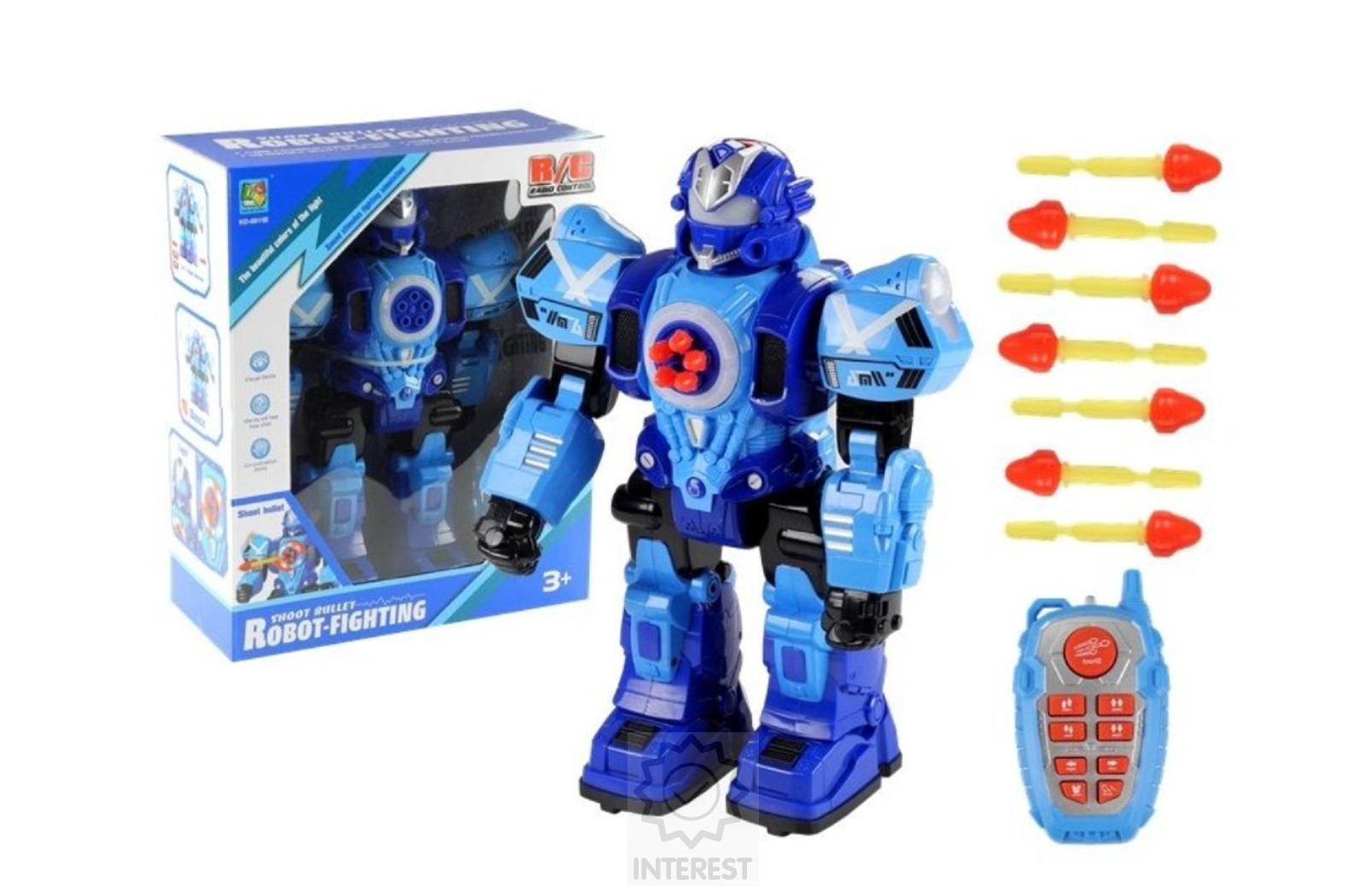 Robot na dálkové ovládání R/C modrý.