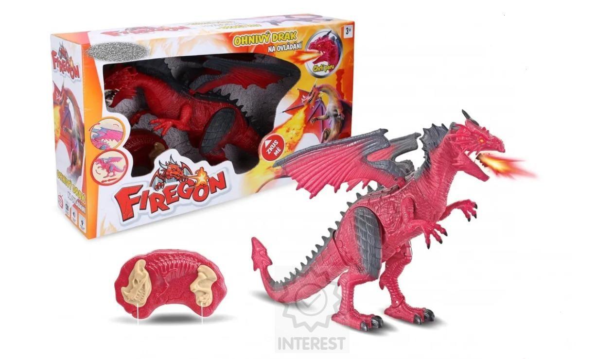 Firegon (ohnivý drak) s efekty na dálkové ovládání RC 45 cm
