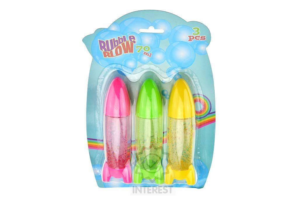 Bublifuk 70ml raketa - Set 3ks.