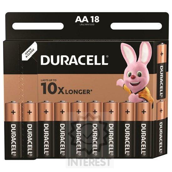 Baterie AA/LR6 DURACELL Basic, blistr - 18 kusů