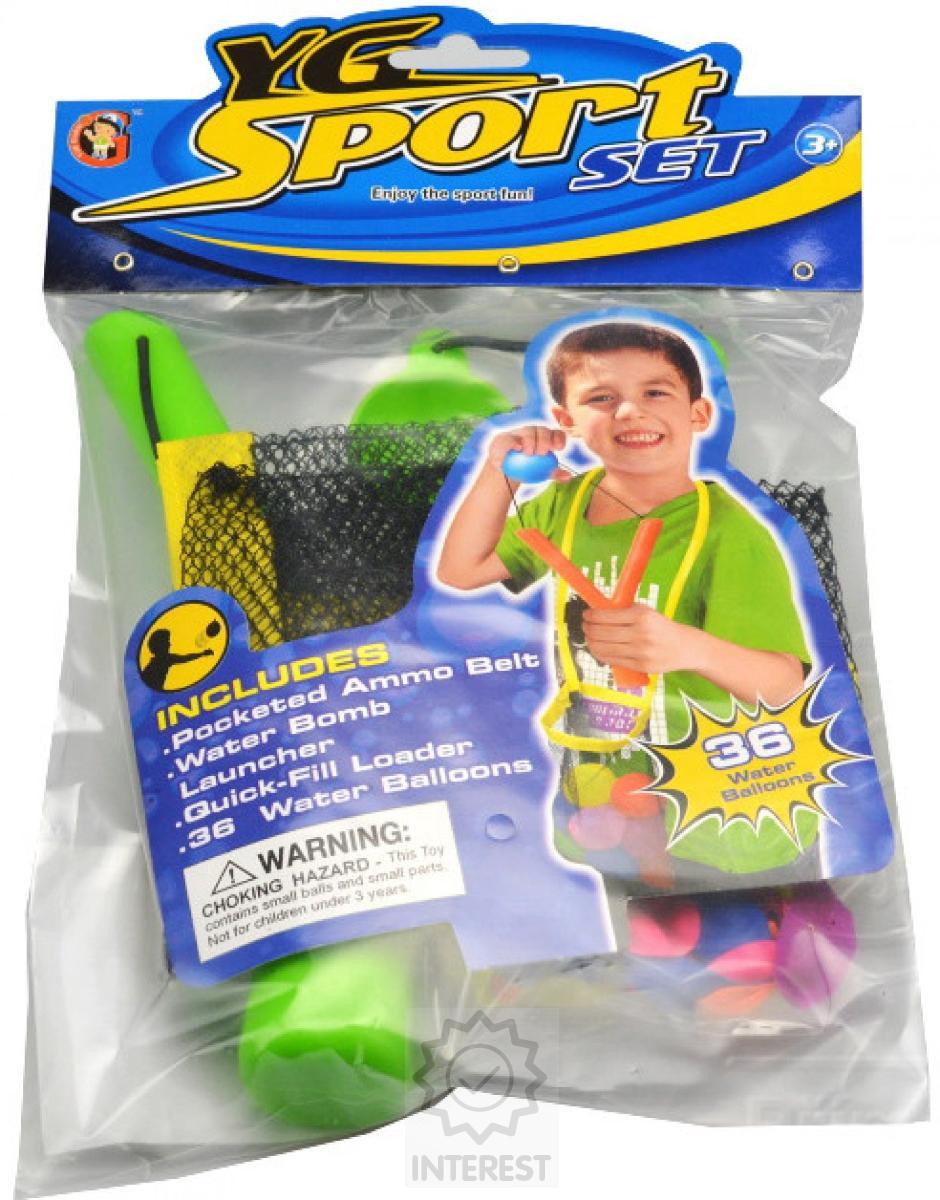 Vodní bomby s prakem - 36 balónků + 1 prak.