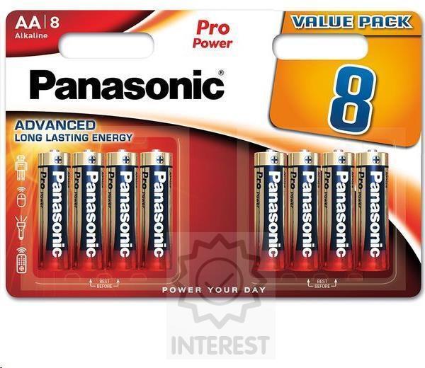 Baterie AA/LR6 PANASONIC Pro Power, blistr - 8 kusů