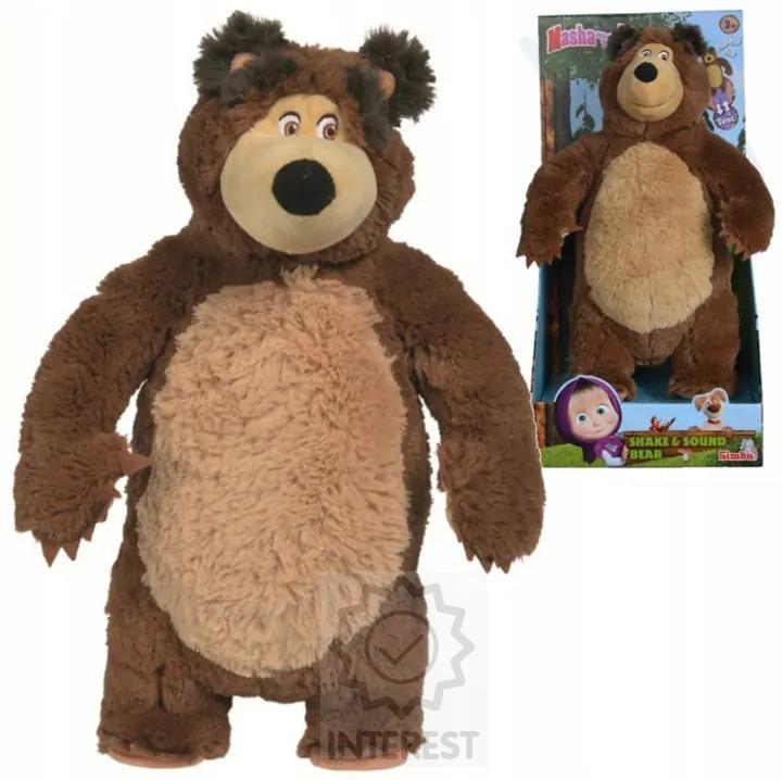 Simba Máša a medvěd Velký Plyšový Míša Plyšák 42 cm se zvukem.