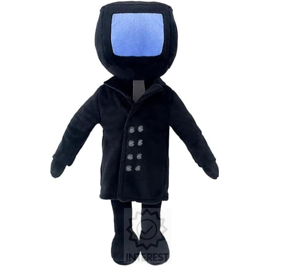 Plyšová hračka Skibidi Toilet Blue Screen Tv Man 27 cm.