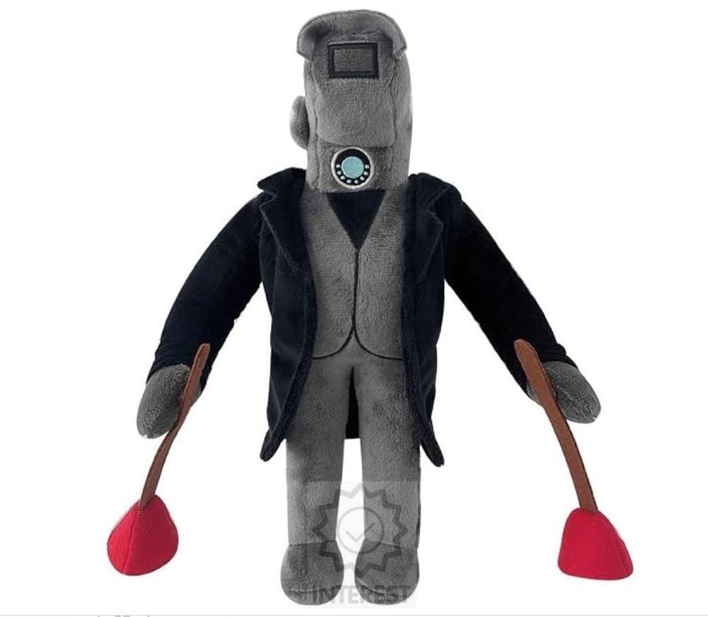 Plyšová hračka Skibidi Toilet Jetpack Black Cameraman 27 cm.