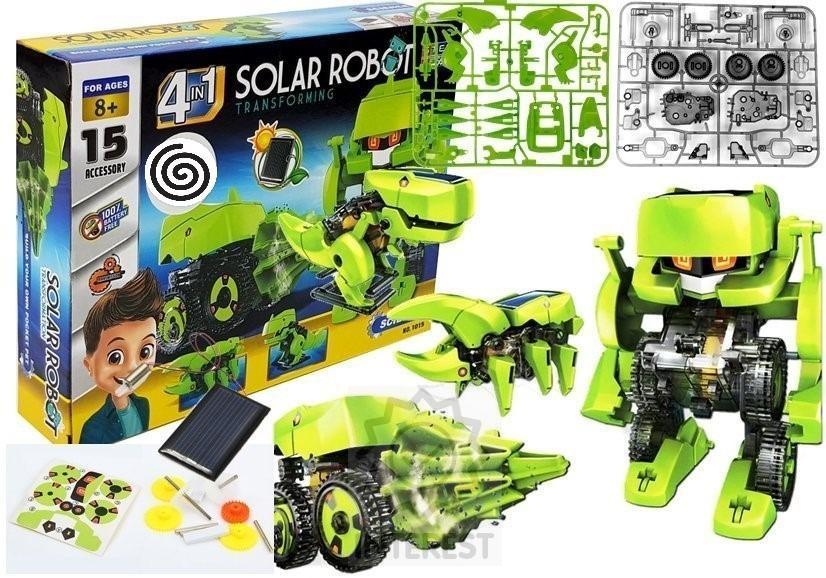 Solární robot 4 v 1 Tyrannosaurus Rex Insect Science vzdělávací sada.